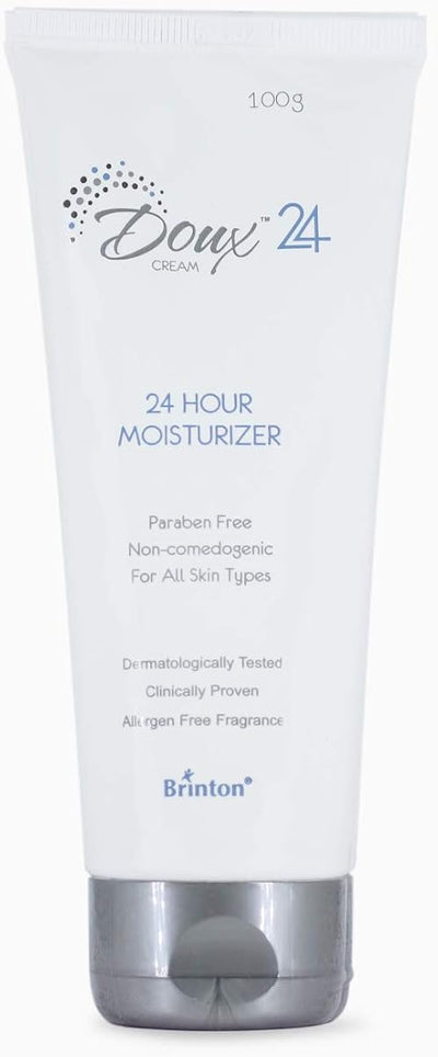 Brinton Doux 24 Hour Moisturizer Cream - Lightweight, Non-Greasy - 100g