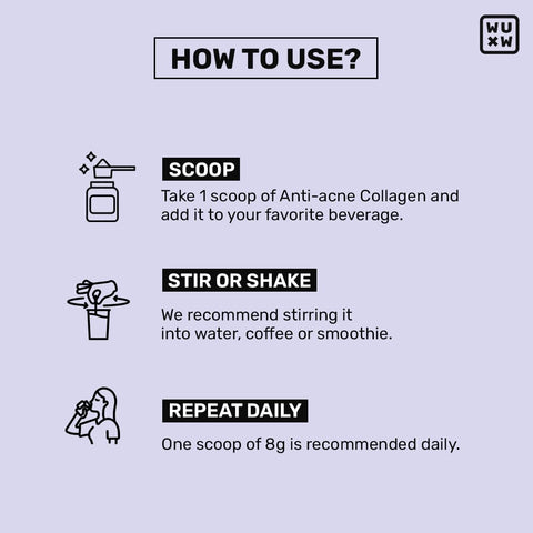 What's Up Anti Acne Collagen Powder - Black Currant Flavour, 200g - Image 8