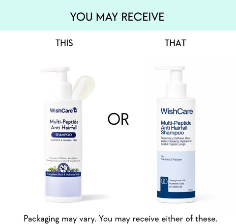 WishCare Multi Peptide Rice Water Anti Hairfall Shampoo - Sulphate Free, 250ml - Image 2