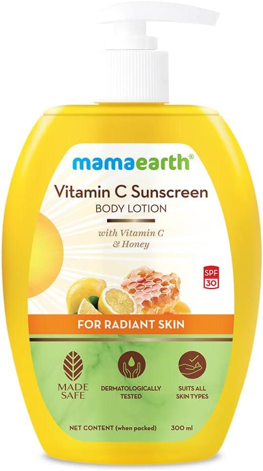 Mamaearth Vitamin C Sunscreen Body Lotion with SPF 30 - 300ml