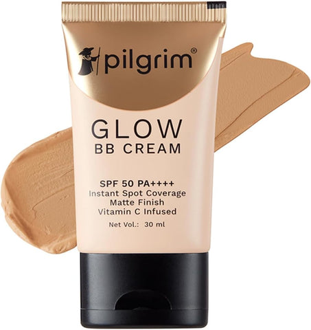 Pilgrim Honey Glow 3-In-1 BB Cream with SPF 50, Niacinamide & Vitamin C - 30g