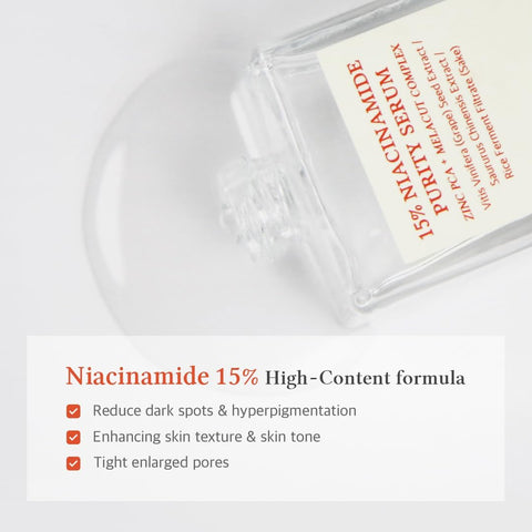 Dr.Althea 15% Niacinamide Purity Face Serum - Vegan, Pore Care, 30ml - Image 3