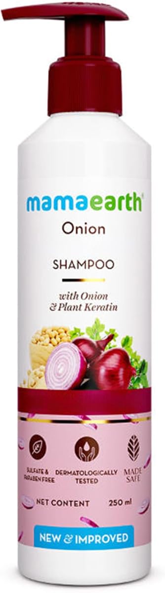 Mamaearth Onion Shampoo with Plant Keratin - 250 ml