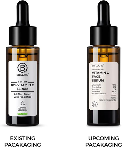 Brillaire Vitamin C Face Serum with Probiotics & Aloe Vera - 10% Formula, 30ml - Image 4
