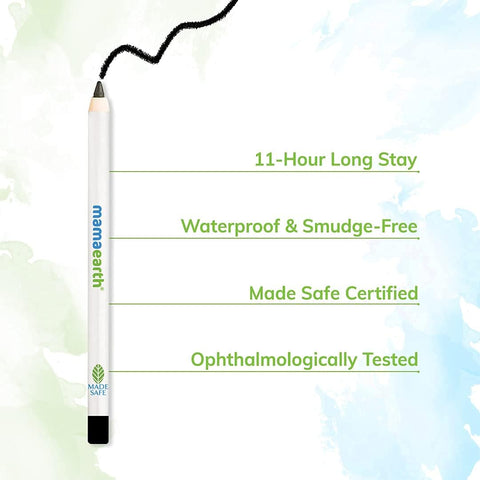 Mamaearth Charcoal Black Long Stay Kajal with Castor Oil & Chamomile, 1.2g - Image 6
