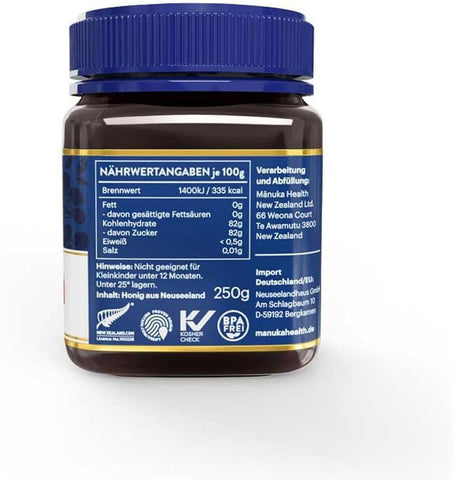 Manuka Health MGO 115+ Manuka Honey - Pure New Zealand Honey, 250g - Image 2