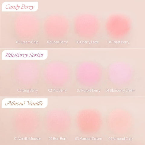 Dasique Blending Mood Cheek #09 - Almond Vanilla 4 Tone Blush Palette - Image 6
