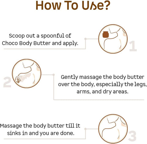 mCaffeine Choco Body Butter - Intense Moisturization, Cocoa Butter - 250g - Image 6