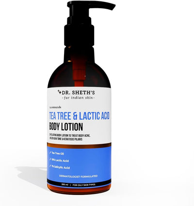 Dr. Sheth's Exfoliating Tea Tree & Lactic Acid Body Lotion - 200ml