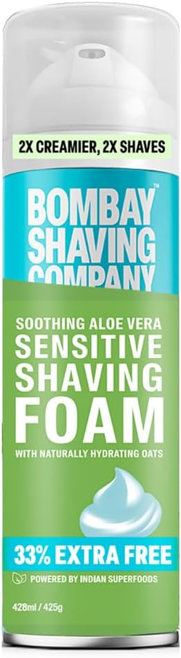 Bombay Shaving Sensitive Shaving Foam - Soothing, Natural - 425g