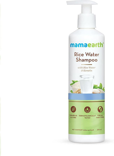 Mamaearth Rice Water Shampoo with Keratin - 250ml