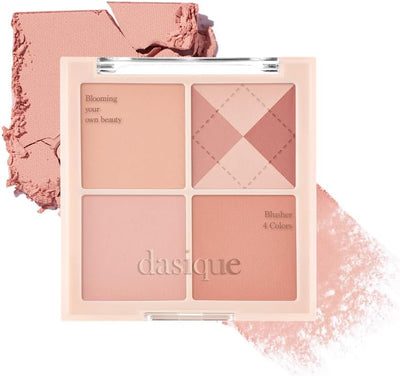 Dasique Blending Mood Cheek Palette #04 Beige Knit with Natural Lecithin - 4 Shades