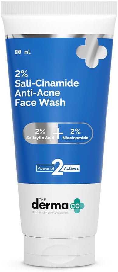 The Derma Co Sali-Cinamide Face Wash - 2% Salicylic & 2% Niacinamide - 80ml