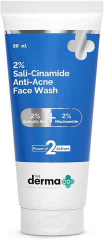 The Derma Co Sali-Cinamide Face Wash - 2% Salicylic & 2% Niacinamide - 80ml