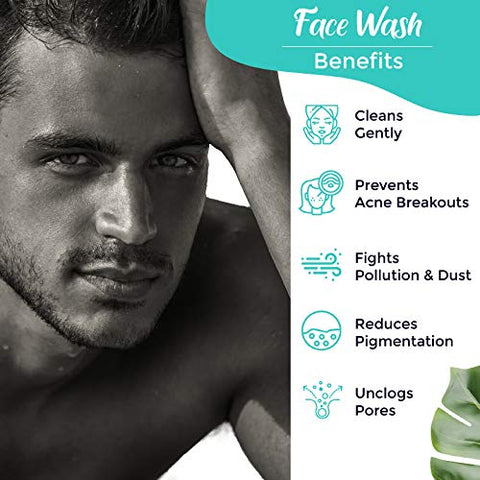 Pilgrim Mild Face Wash Cleanser for Deep Pore Cleansing, Oil Control, Pollution Defence,Dry, Oily and Acne Skin, Korean Beauty Secrets