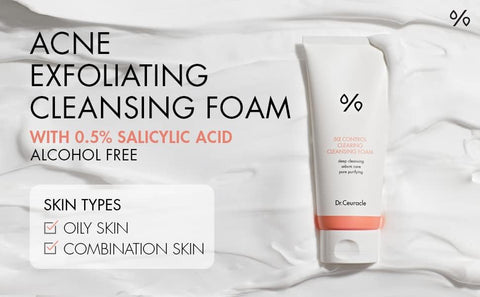 Dr.Ceuracle 5α Control Clearing Cleansing Foam with Salicylic Acid - 200ml - Image 3