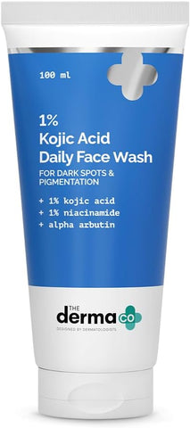 The Derma Co Face Wash with 1% Kojic Acid, Niacinamide & Alpha Arbutin - 100ml