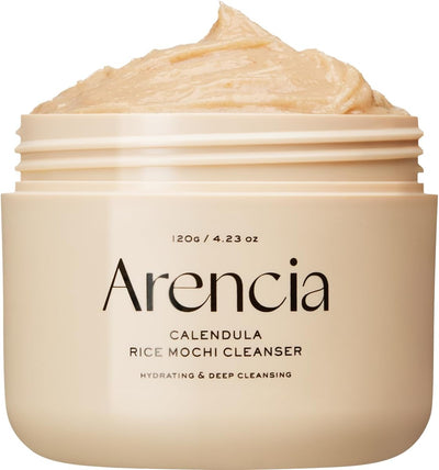 Arencia Calendula Rice Mochi Cleanser - Deep-Cleansing Cream, 120g