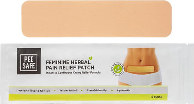 Pee Safe Feminine Herbal Pain Relief Patches - Ayurvedic, No Side Effects - 10 Pack