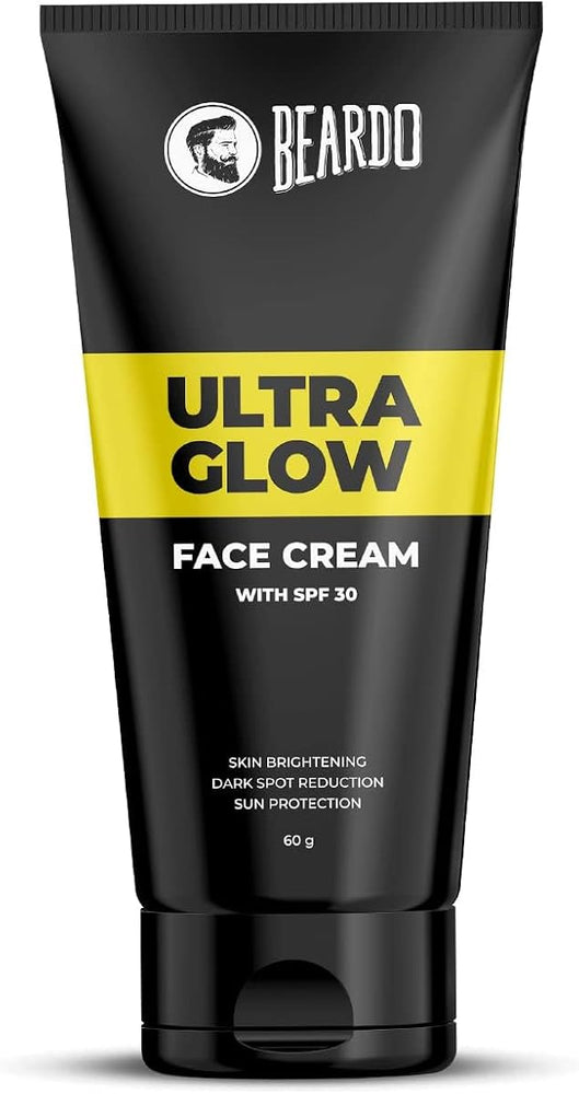 Beardo Ultraglow Face Cream 60g - All-in-One Moisturiser, SPF 30 Protection