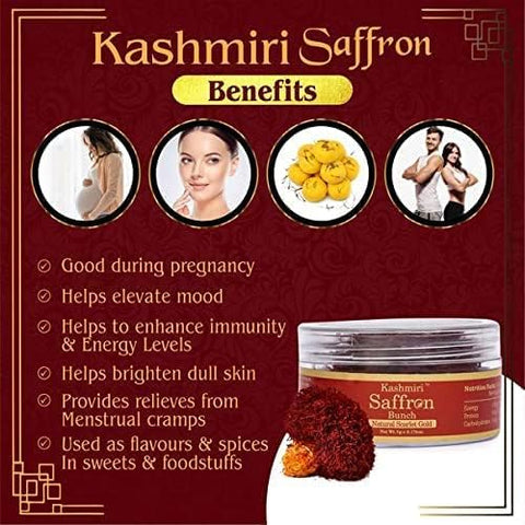 Vedapure A+ Grade Kashmiri Saffron Threads - 5g Pack - Image 5