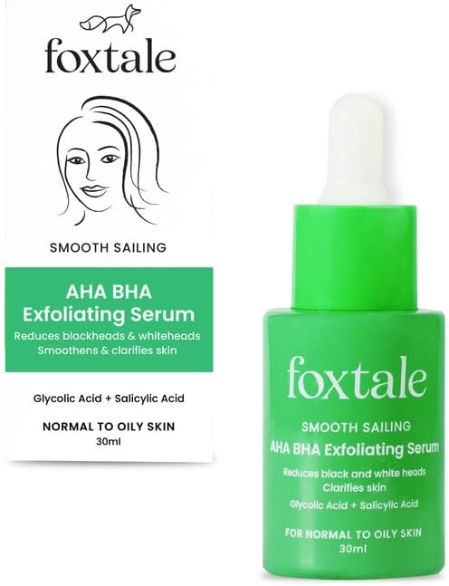 Foxtale AHA BHA Exfoliating Serum with Niacinamide - 30ml
