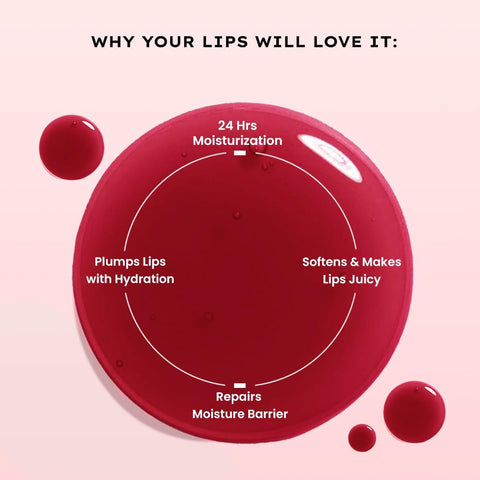 Hyphen Vitamin Infused Peptide Lip Balm Jelly Glaze - Red Tint, 10g - Image 4