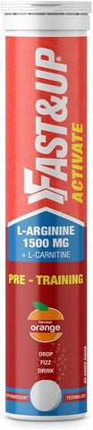 Fast & Up Activate - Caffeine Free Pre-Workout, 1500mg L-Arginine, 20 Tablets