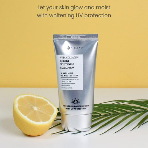 K-SECRET Seoul 1988 Vita Collagen Whitening Sun Lotion SPF 50+ - 460,000ppm Hippophae Rhamnoides Water - Image 7