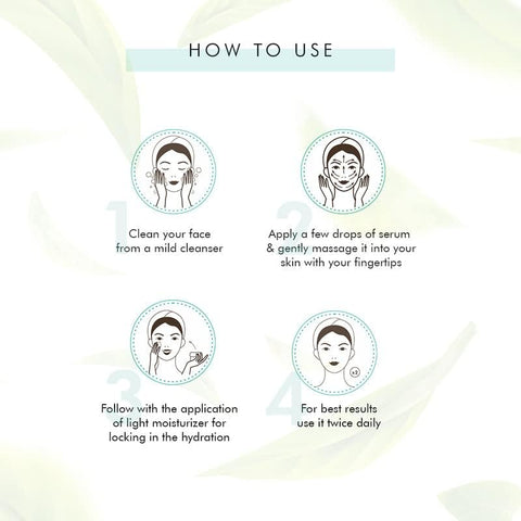 mCaffeine Green Tea Face Serum with Vitamin C and Hyaluronic Acid - 40ml - Image 6