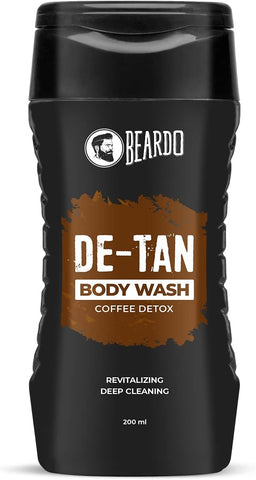 Beardo DeTan Bodywash for Men - Aloe Vera & Coffee Extracts, 200ml