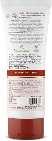 Mamaearth Bye Bye Blemishes Face Wash - Mulberry, Vitamin C & Niacinamide, 100ml - Image 8