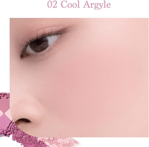 Dasique Blending Mood Cheek #05 Violet Knit - 4 Tone Blush Palette - Image 6