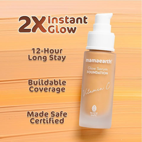 Mamaearth Glow Serum Foundation with Vitamin C & Turmeric, 30ml - Image 4