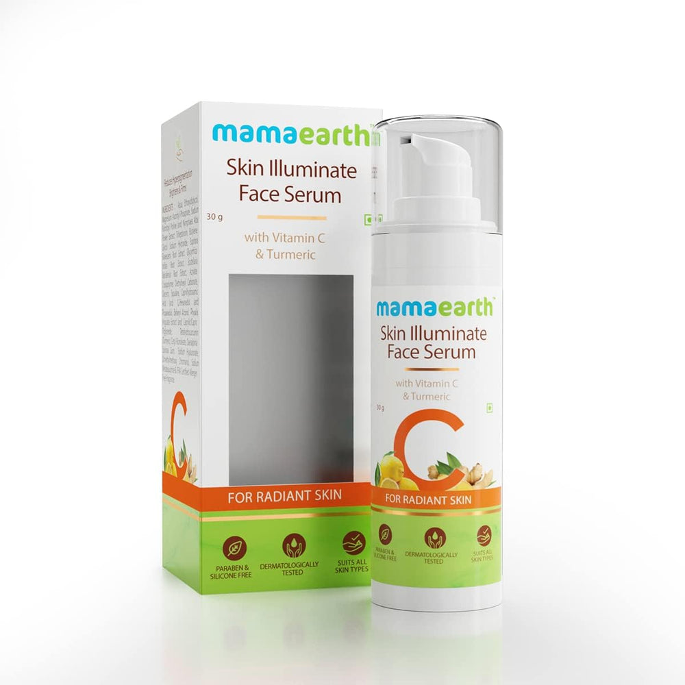 Mamaearth Skin Illuminate Face Serum - Vitamin C & Turmeric, 30g