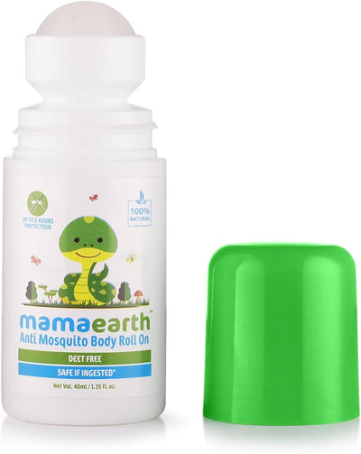 Mamaearth Anti Mosquito Body Roll-On - Natural Oils, DEET-Free, 40ml