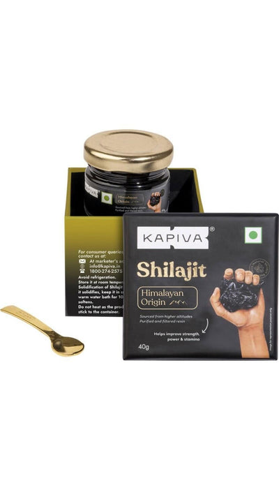 Kapiva Himalayan Shilajit/Shilajeet Resin 40g - For Endurance and Stamina | Contains Lab Report