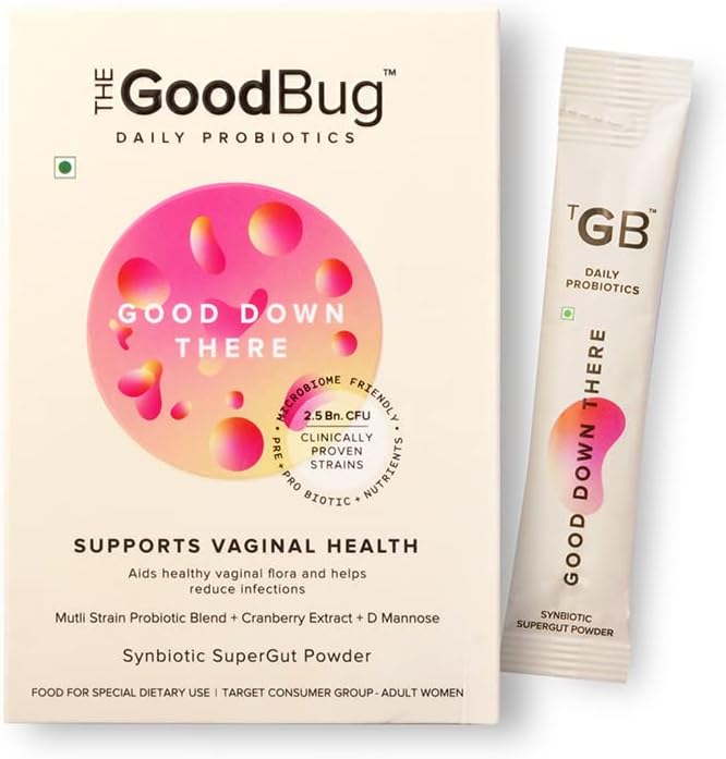 The Good Bug Good Down There Synbiotic SuperGut Powder - 2.5 Billion CFU, 15 Days Pack