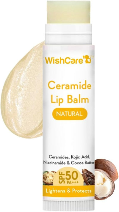 Wishcare Ceramide Lip Balm with SPF50 PA+++ - Kojic Acid & Niacinamide - For Lip Lightening