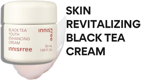 Innisfree Black Tea Enhancing Cream - Anti-Aging Face Moisturiser, 50ml - Image 3