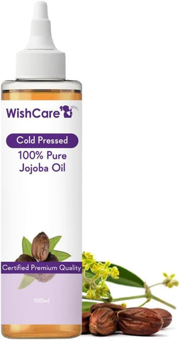 WishCare Pure Cold Pressed Natural Unrefined Jojoba Oil For Face, Hair & Skin