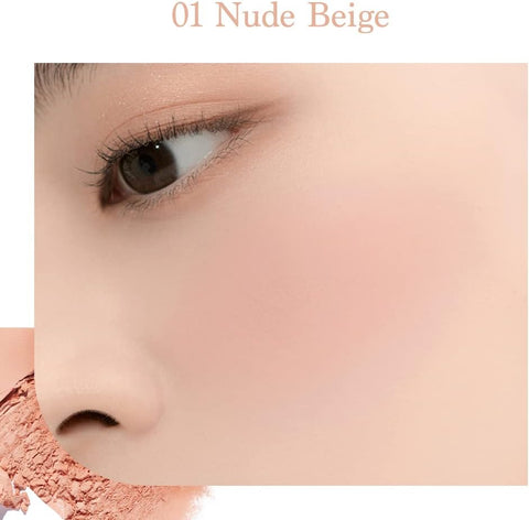 Dasique Blending Mood Cheek Palette #04 Beige Knit with Natural Lecithin - 4 Shades - Image 3