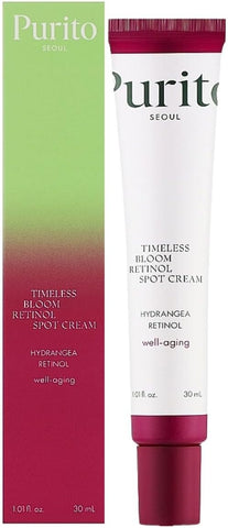 Purito Timeless Bloom Retinol Spot Cream - 0.1% Retinol, Jeju Hydrangea - 30ml