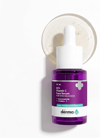 The Derma Co Vitamin C Face Serum - 10% with Niacinamide & Hyaluronic Acid, 10ml - Image 2