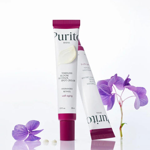 Purito Timeless Bloom Retinol Spot Cream - 0.1% Retinol, Jeju Hydrangea - 30ml - Image 2