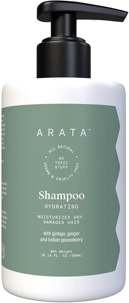 Arata Hydrating Hair Shampoo - Ginkgo, Ginger & Indian Gooseberry - 300ml