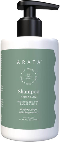 Arata Hydrating Hair Shampoo - Ginkgo, Ginger & Indian Gooseberry - 300ml