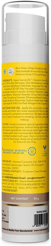 Mamaearth Rice Water Dewy Sunscreen - SPF 50, PA++++, Rice Water & Niacinamide - 50g - Image 7