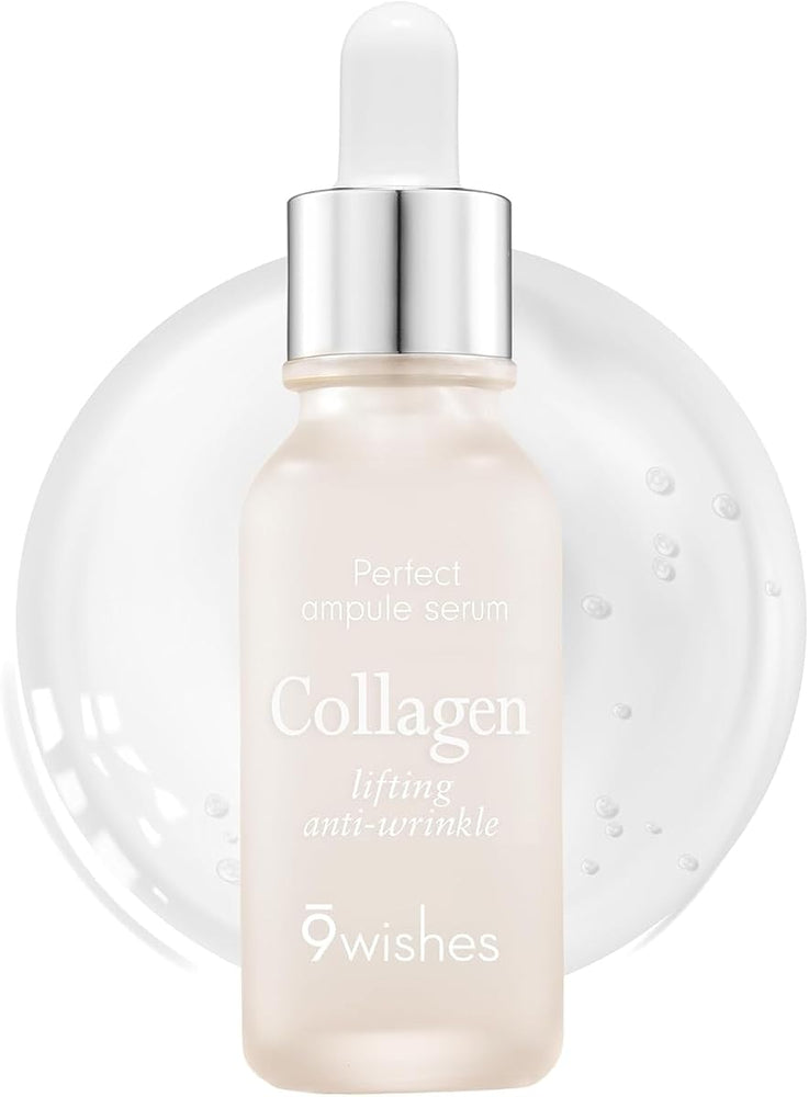 9Wishes Ultimate Collagen Ampule Serum - Nourishing Face Treatment, 25ml