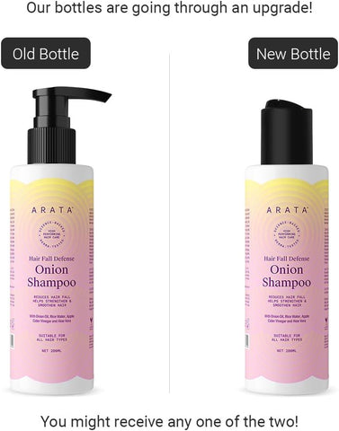 Arata Onion Shampoo - Hair Fall Defense, Natural Ingredients, 200 ml - Image 2
